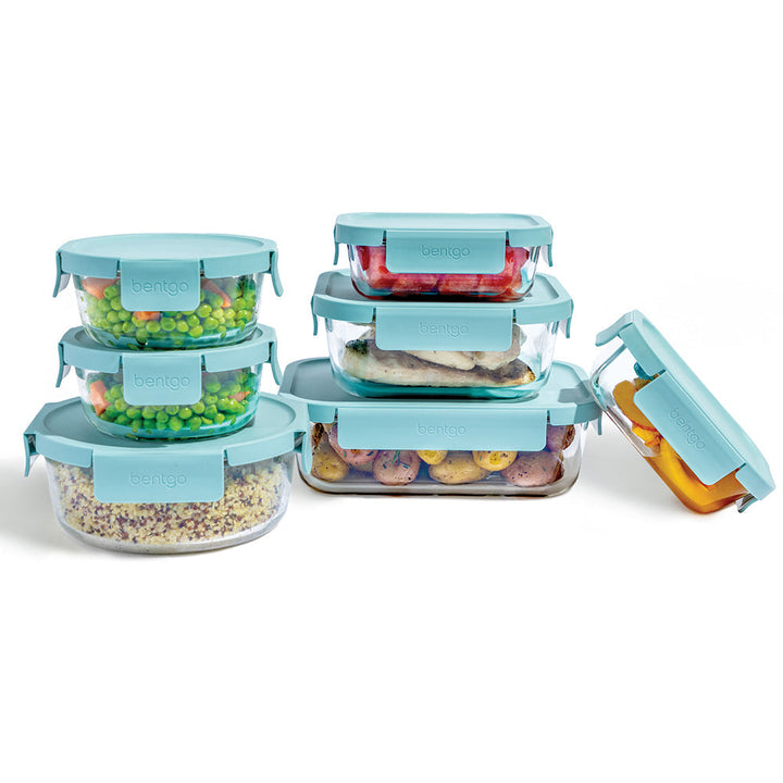 Bentgo Glass Leak-Proof Food Storage Set (14-Piece) T3