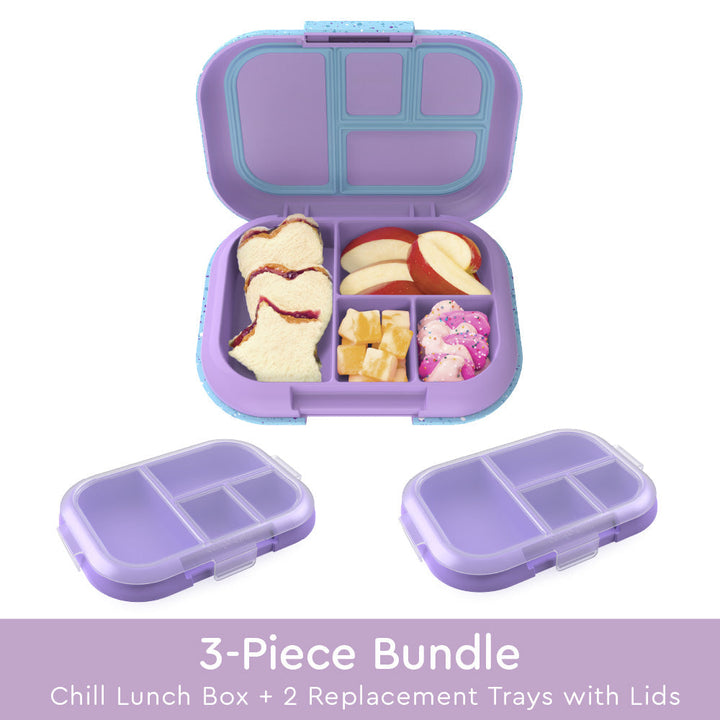 Bentgo Chill Kids Lunch Box & 2 Extra Trays with Lids P2