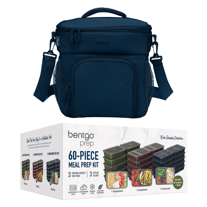 Bentgo Prep Deluxe Bag & 60-Piece Meal Prep Container Set Y6