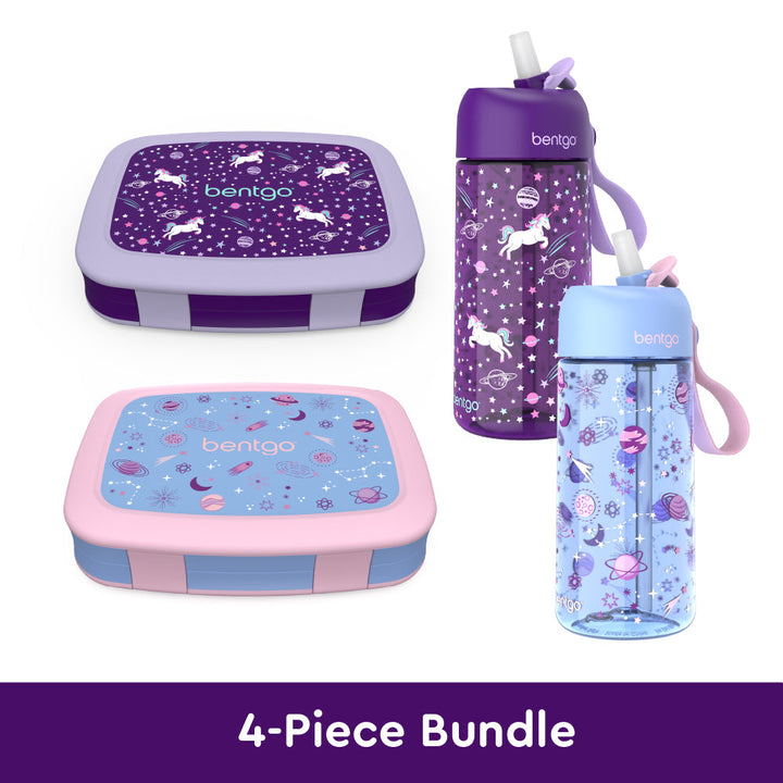 Bentgo Kids Prints Lunch Boxes & Water Bottles B6